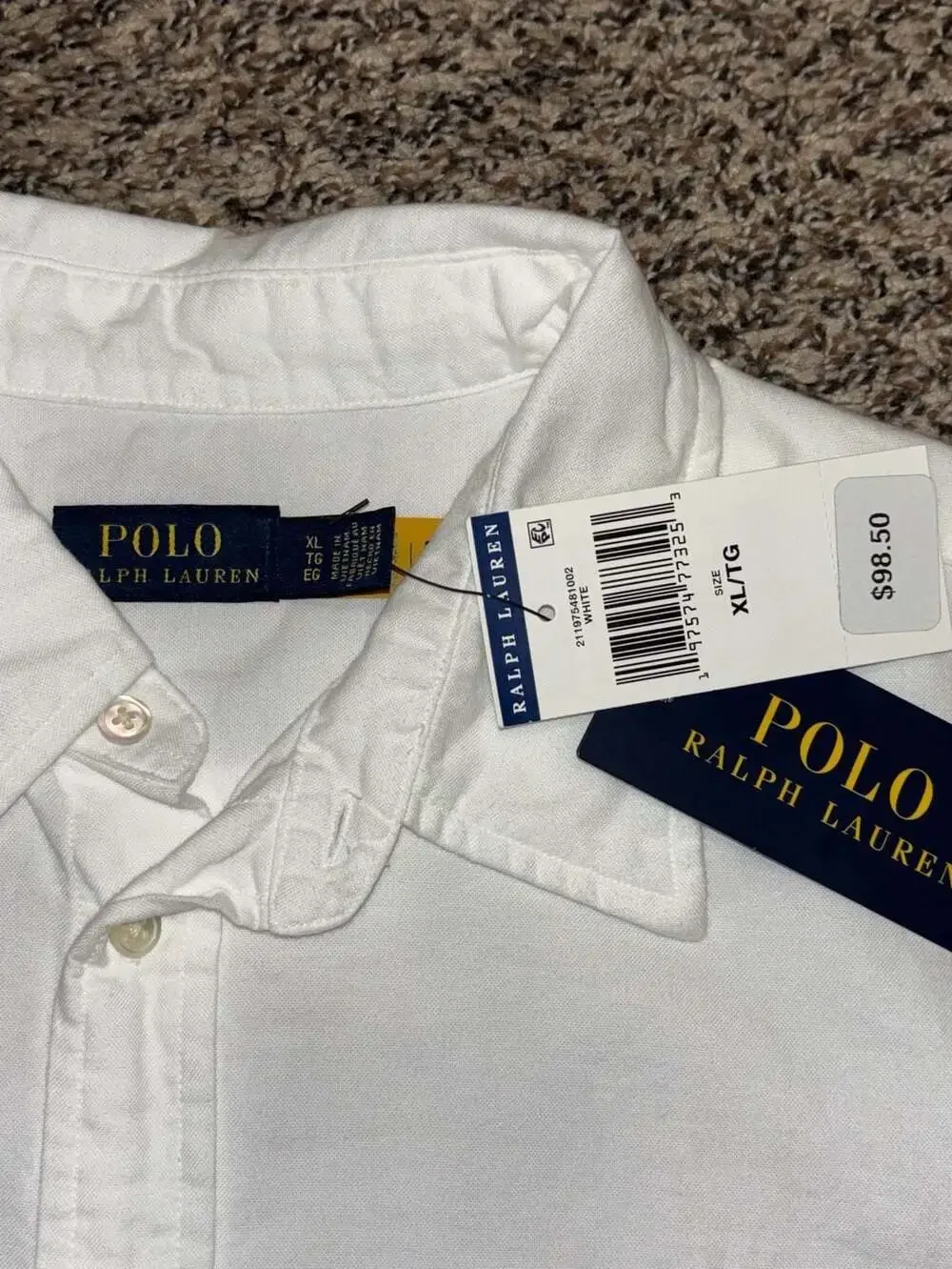 Polo Ralph Lauren Cotton Oxford SS Button-Down shirt. XL. NEW